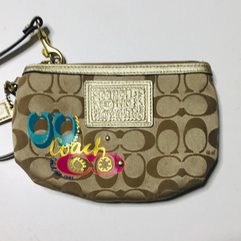 Coach poppy wristlet